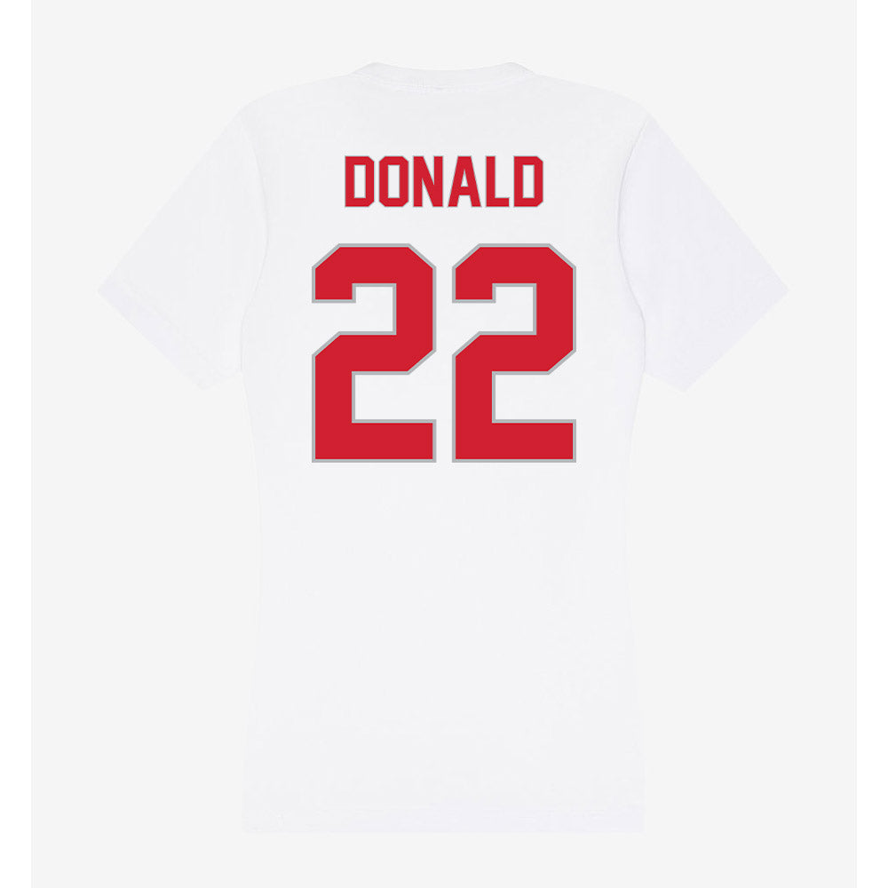 Western Kentucky - NCAA Football : Jordan Donald - Women's V-Neck T-Shirt-1