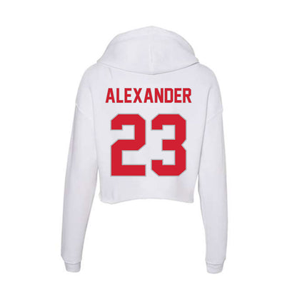 Western Kentucky - NCAA Women's Soccer : Lauren Alexander - Women's Crop Fleece Hoodie-1