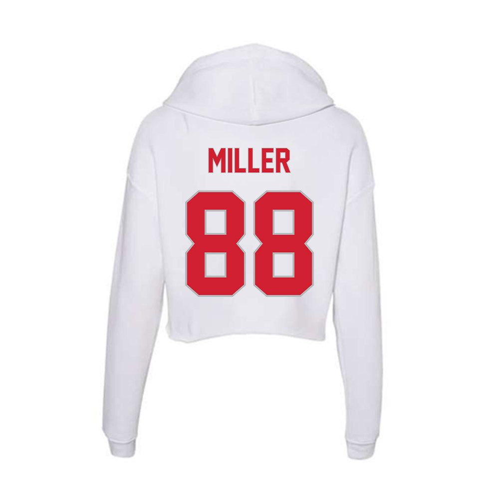 Western Kentucky - NCAA Football : Aiden Miller - Women's Crop Fleece Hoodie-1
