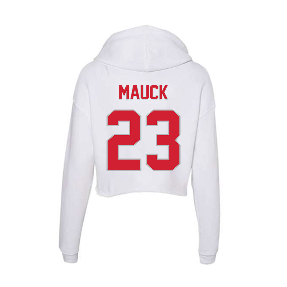 Western Kentucky - NCAA Softball : Anna Mauck - Women's Crop Fleece Hoodie-1