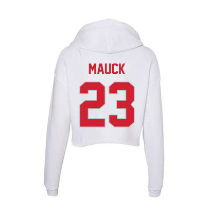 Western Kentucky - NCAA Softball : Anna Mauck - Women's Crop Fleece Hoodie-1