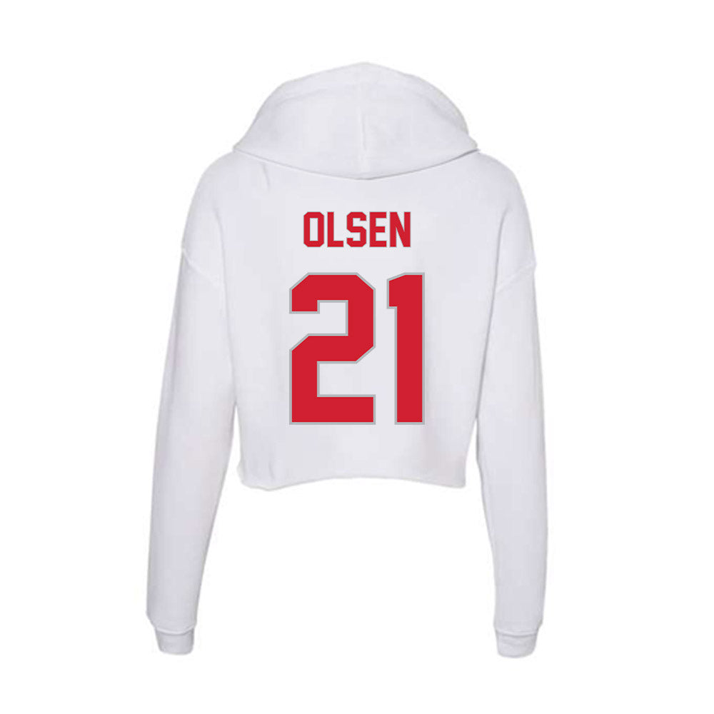 Western Kentucky - NCAA Baseball : Gage Olsen - Women's Crop Fleece Hoodie-1