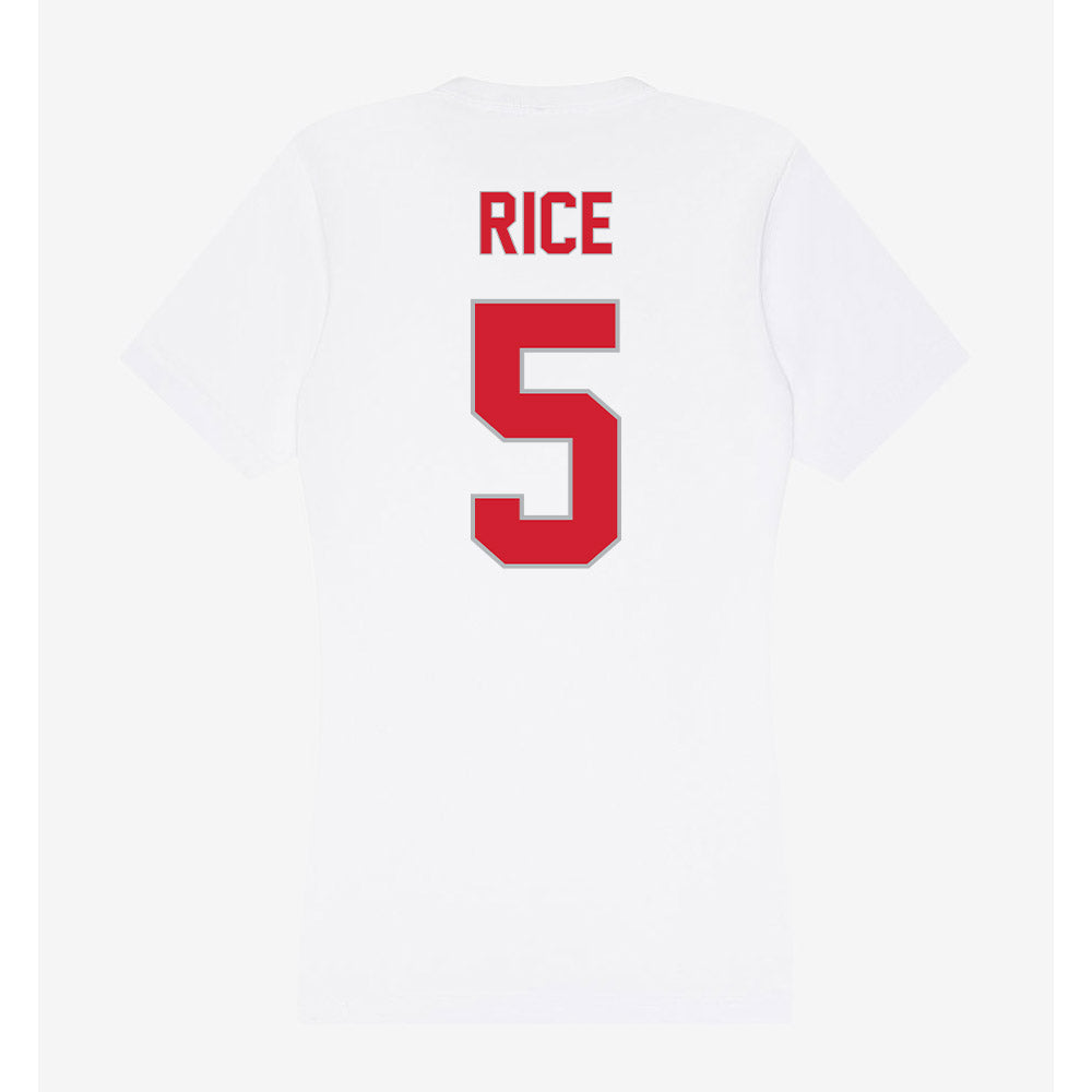 Western Kentucky - NCAA Women's Soccer : Ansley Rice - Women's V-Neck T-Shirt-1