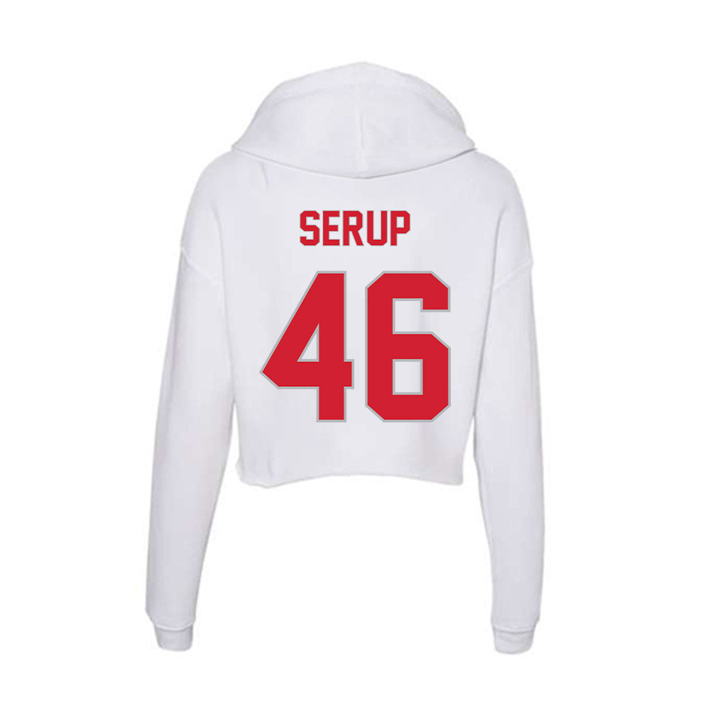 Western Kentucky - NCAA Baseball : Zack Serup - Women's Crop Fleece Hoodie-1