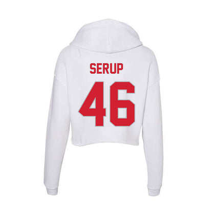 Western Kentucky - NCAA Baseball : Zack Serup - Women's Crop Fleece Hoodie-1