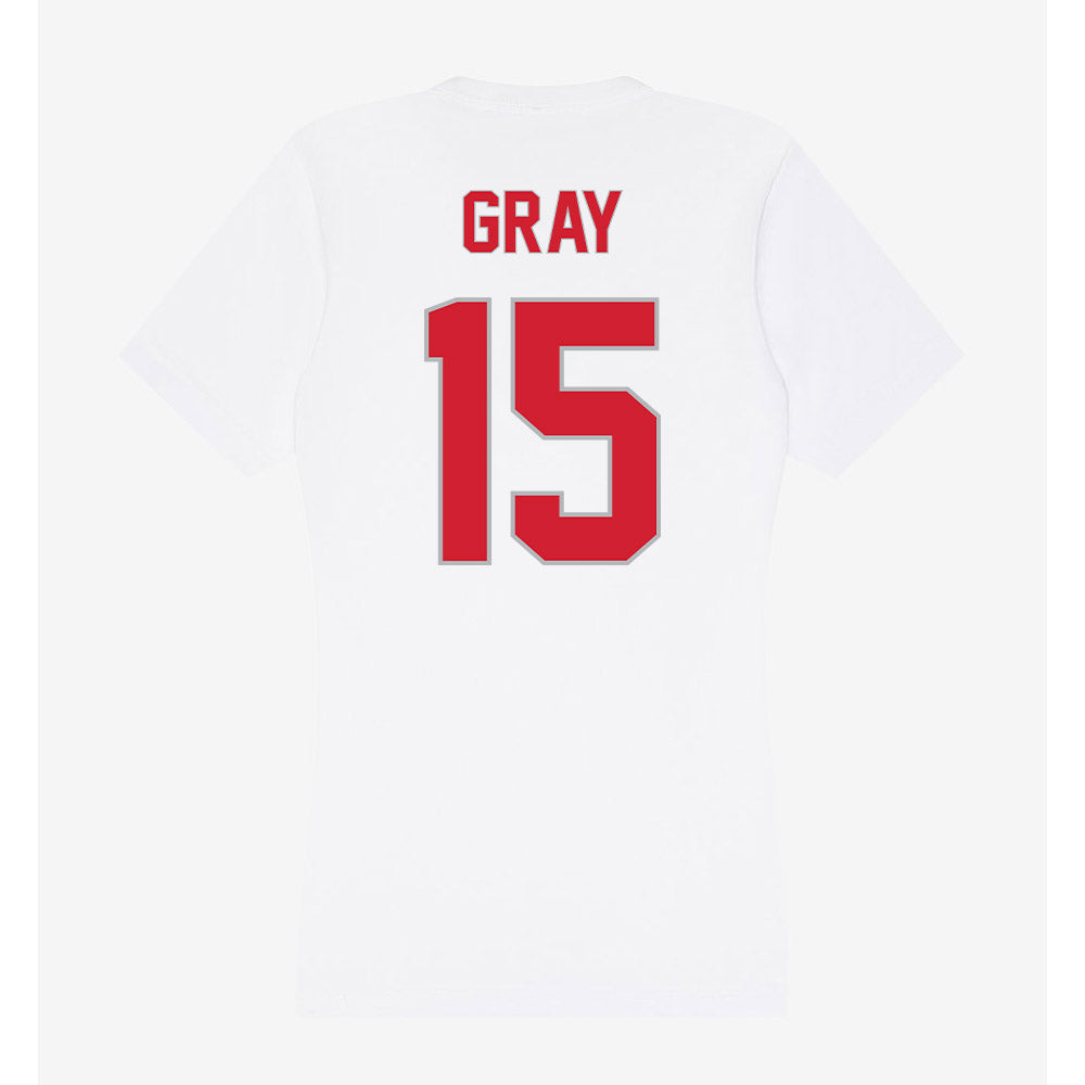 Western Kentucky - NCAA Football : Jayden Gray - Women's V-Neck T-Shirt-1