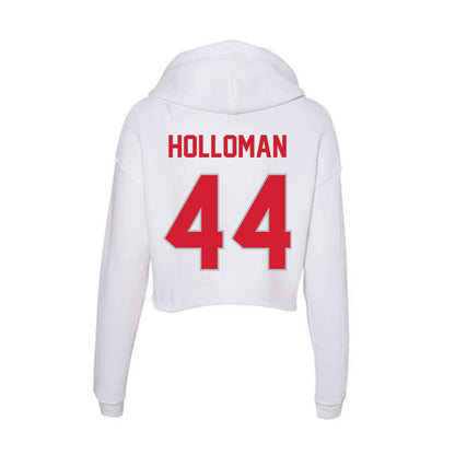 Western Kentucky - NCAA Football : Harper Holloman - Women's Crop Fleece Hoodie-1