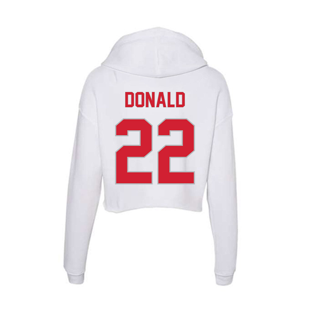 Western Kentucky - NCAA Football : Jordan Donald - Women's Crop Fleece Hoodie-1