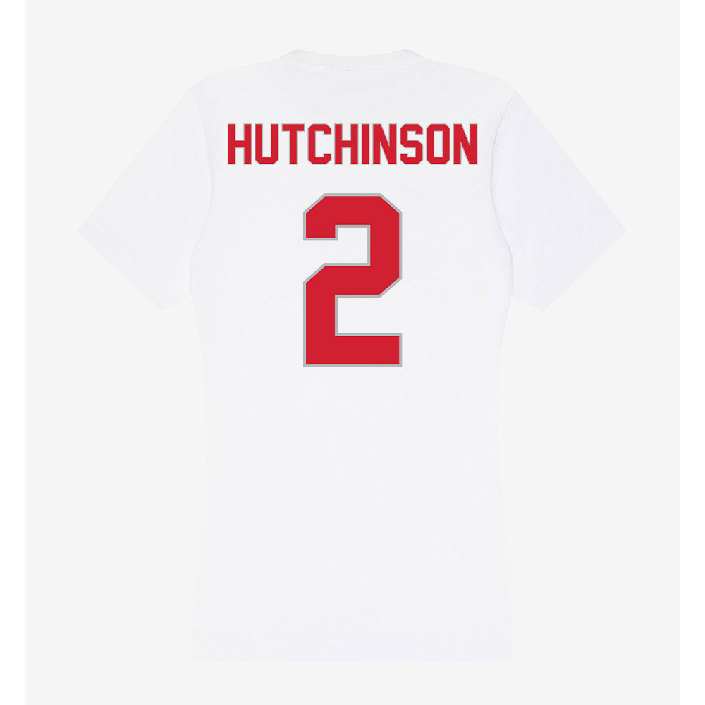 Western Kentucky - NCAA Football : K.D. Hutchinson - Women's V-Neck T-Shirt-1