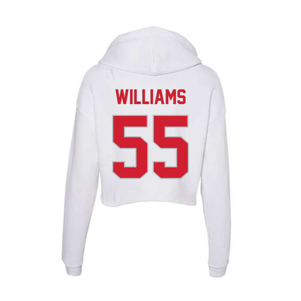 Western Kentucky - NCAA Football : Elijah Williams - Women's Crop Fleece Hoodie-1