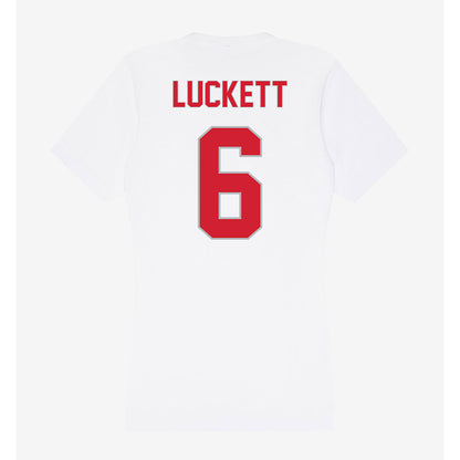 Western Kentucky - NCAA Baseball : Logan Luckett - Women's V-Neck T-Shirt-1