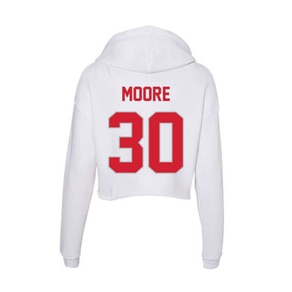 Western Kentucky - NCAA Men's Basketball : Teagan Moore - Women's Crop Fleece Hoodie-1