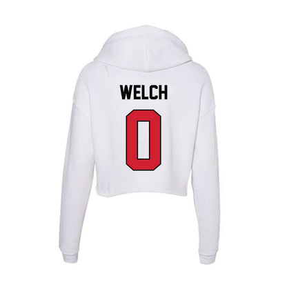 UNLV - NCAA Football : Laterrance Welch - Women's Crop Fleece Hoodie-1
