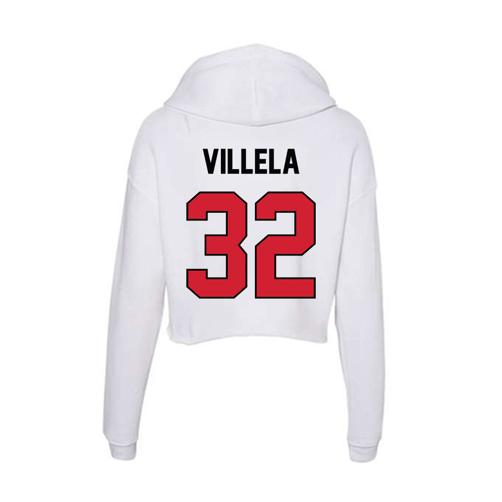 UNLV - NCAA Football : Ramon Villela - Women's Crop Fleece Hoodie-1