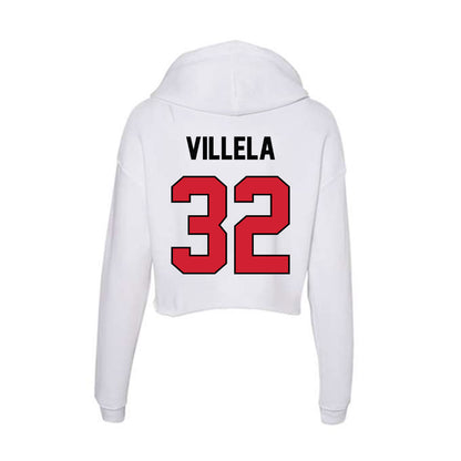 UNLV - NCAA Football : Ramon Villela - Women's Crop Fleece Hoodie-1