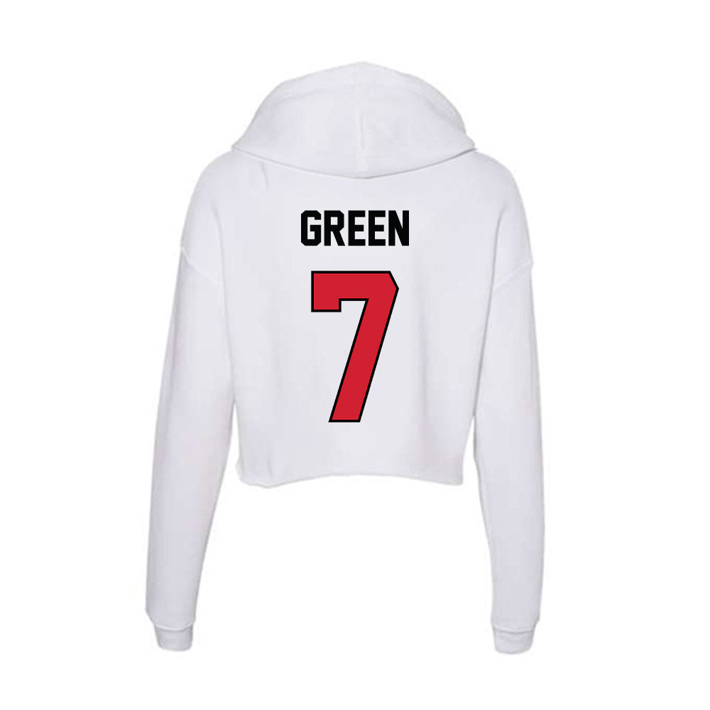 UNLV - NCAA Men's Basketball : Al Green - Women's Crop Fleece Hoodie-1