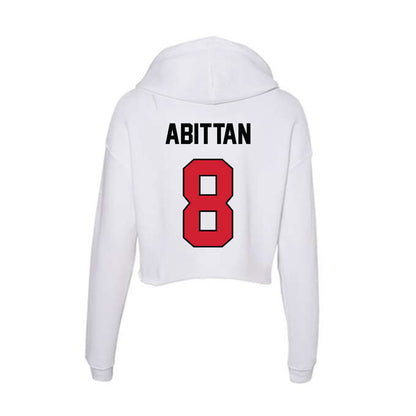 UNLV - NCAA Men's Basketball : Mason Abittan - Women's Crop Fleece Hoodie-1