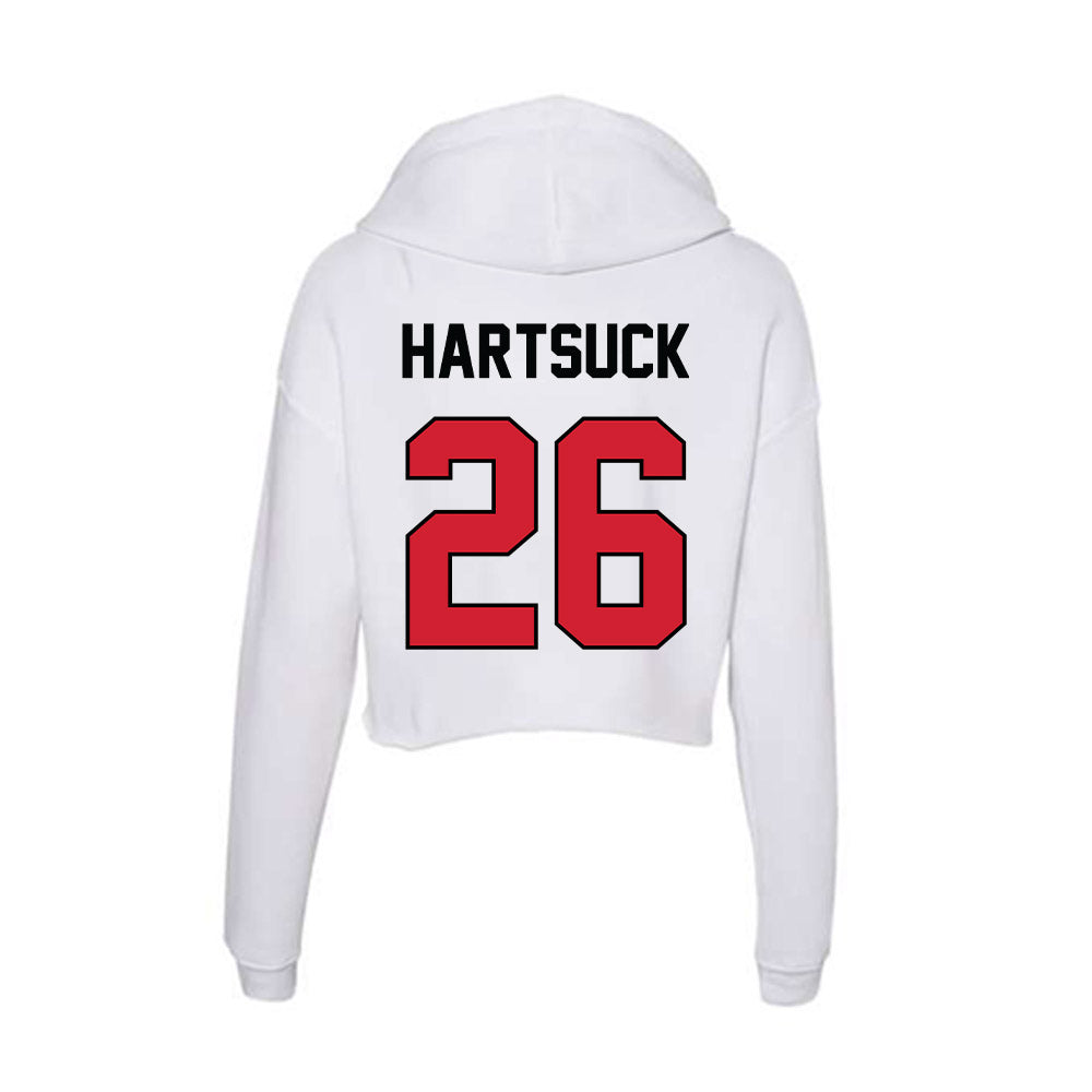 UNLV - NCAA Football : Devin Hartsuck - Women's Crop Fleece Hoodie-1