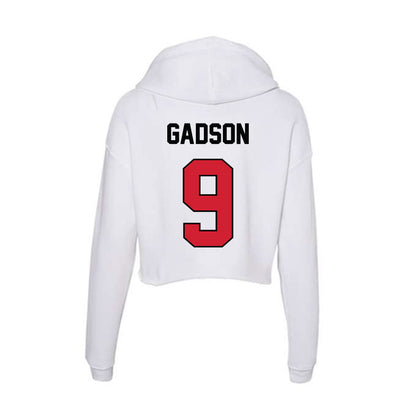 UNLV - NCAA Football : Quentin Gadson - Women's Crop Fleece Hoodie-1