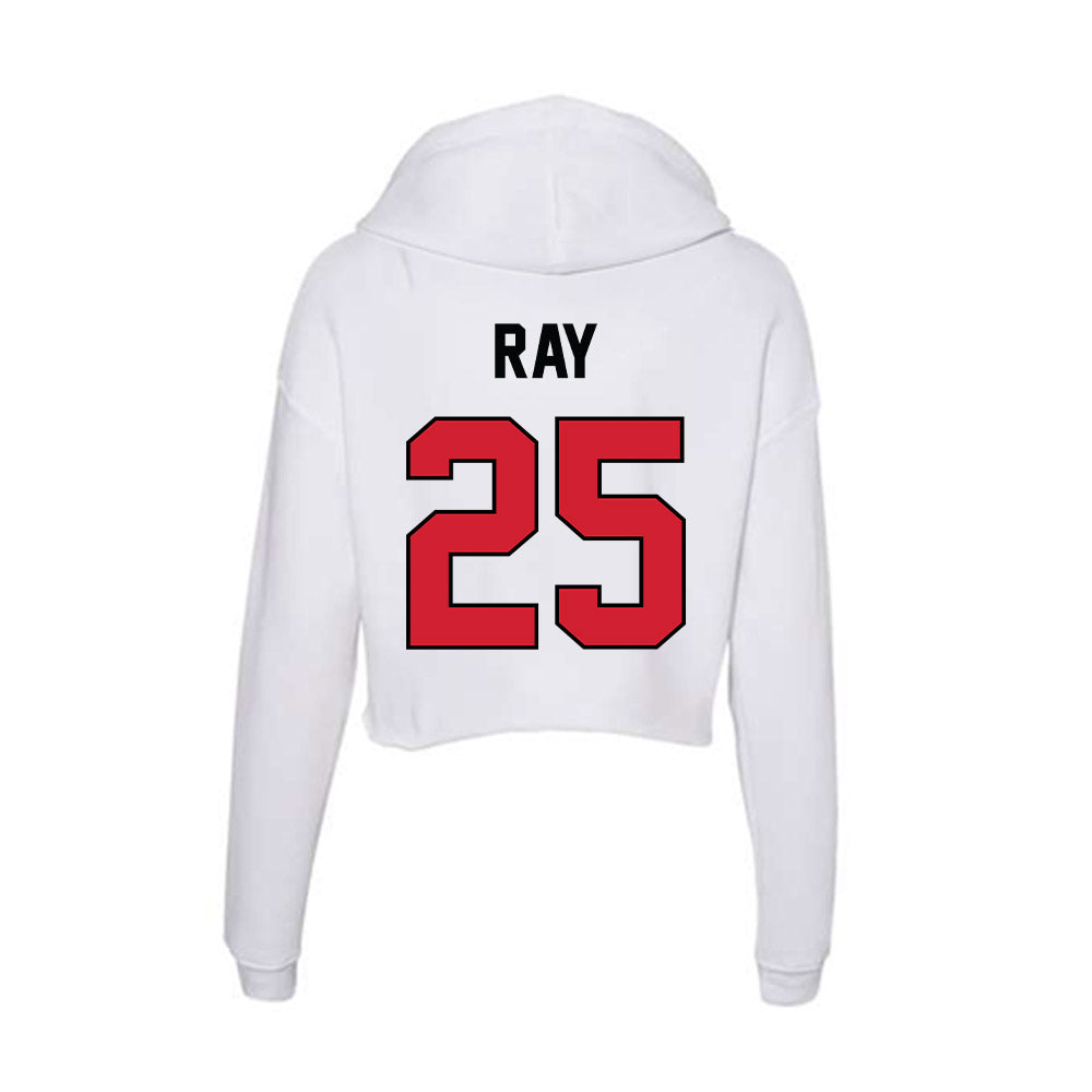 UNLV - NCAA Football : Rogerick Ray - Women's Crop Fleece Hoodie-1