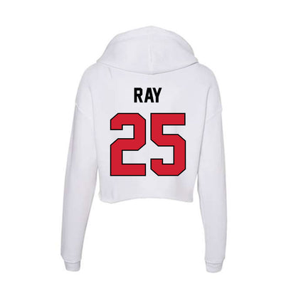 UNLV - NCAA Football : Rogerick Ray - Women's Crop Fleece Hoodie-1