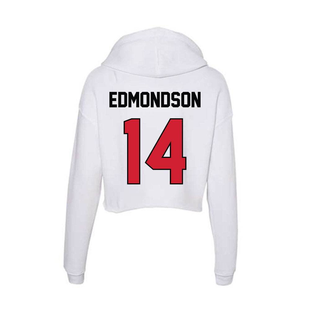 UNLV - NCAA Football : Bryce Edmondson - Women's Crop Fleece Hoodie-1