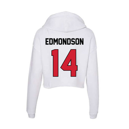 UNLV - NCAA Football : Bryce Edmondson - Women's Crop Fleece Hoodie-1