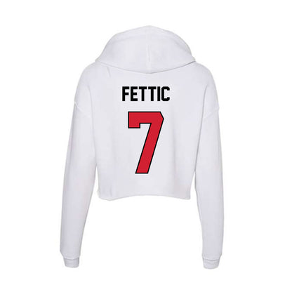 UNLV - NCAA Softball : Lauren Fettic - Women's Crop Fleece Hoodie-1