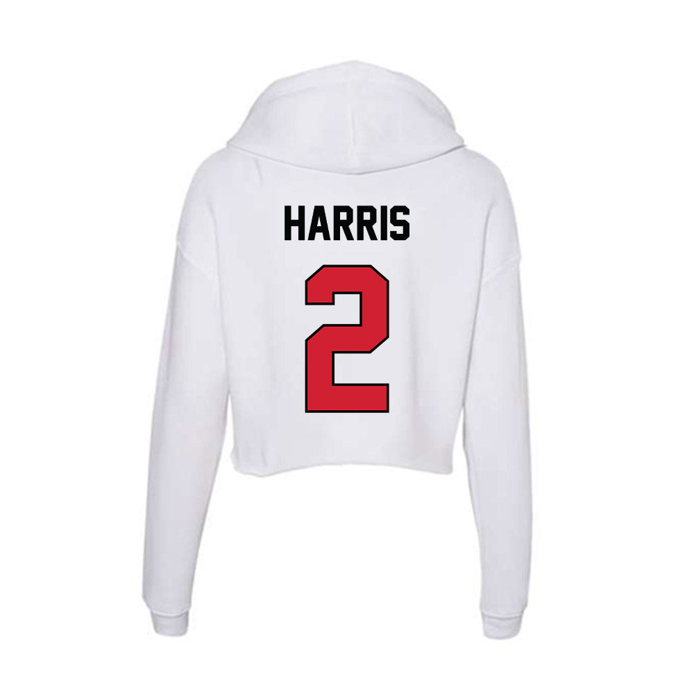 UNLV - NCAA Football : Denver Harris - Women's Crop Fleece Hoodie-1