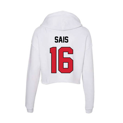 UNLV - NCAA Men's Soccer : Jace Sais - Women's Crop Fleece Hoodie-1