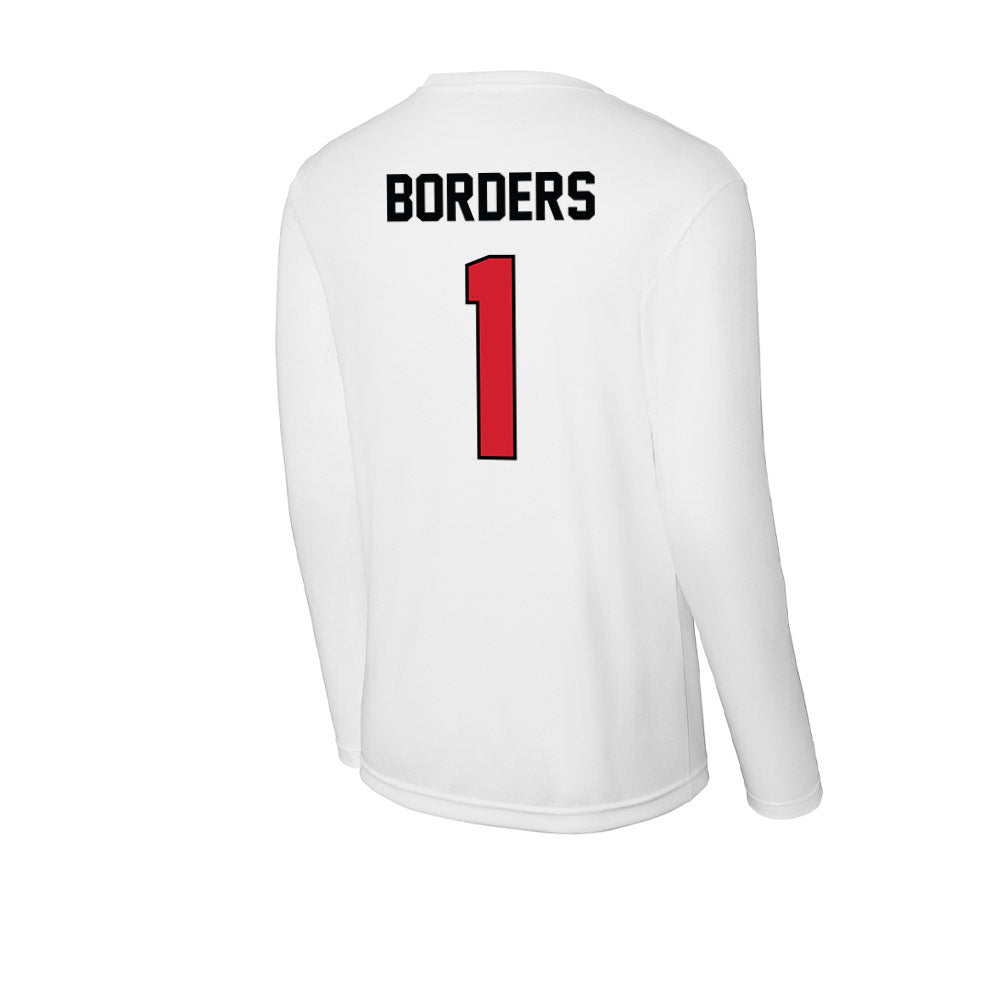 UNLV - NCAA Football : Chief Borders - Activewear Long Sleeve T-Shirt-1