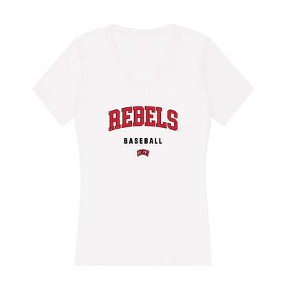 UNLV - NCAA Baseball : Parker Dillhoff - Women's V-Neck T-Shirt-0