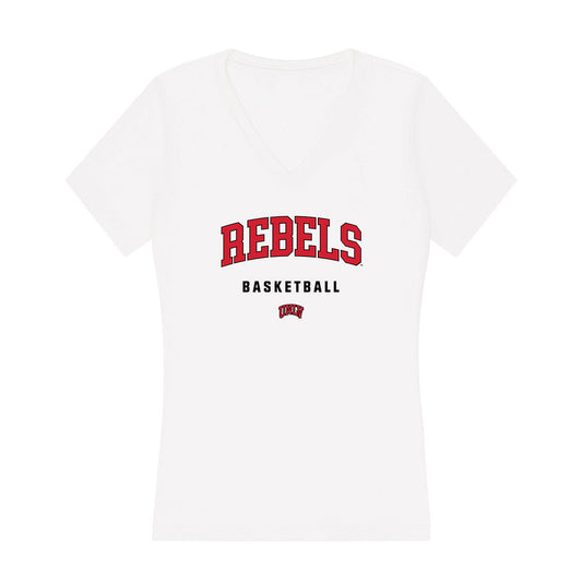 UNLV - NCAA Men's Basketball : Tyrin Jones - Women's V-Neck T-Shirt-0