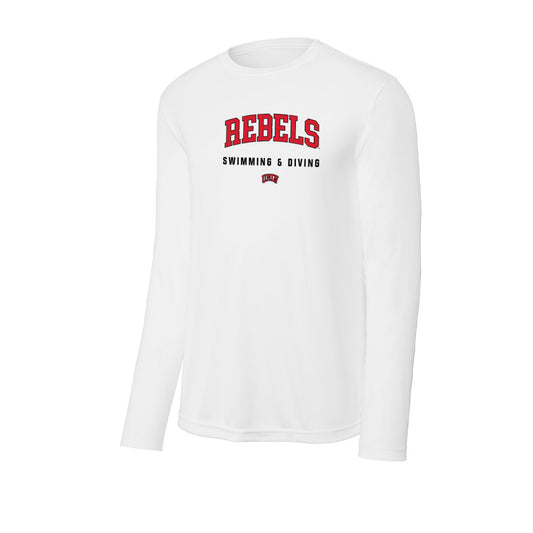 UNLV - NCAA Men's Swimming & Diving : Aidan Favela - Activewear Long Sleeve T-Shirt-0