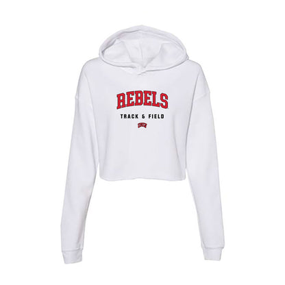 UNLV - NCAA Women's Track & Field : Angelina Vasquez - Women's Crop Fleece Hoodie-0
