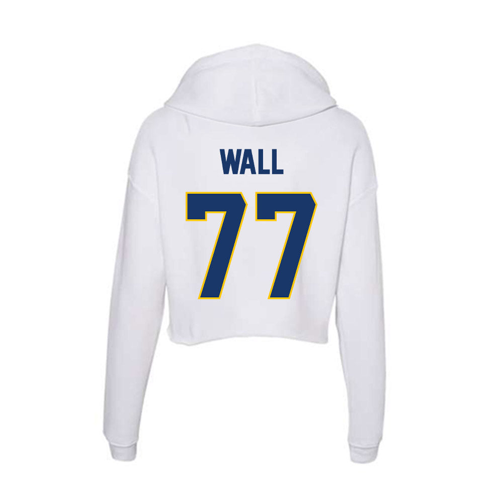 Drexel - NCAA Men's Lacrosse : Lincoln Wall - Women's Crop Fleece Hoodie-1