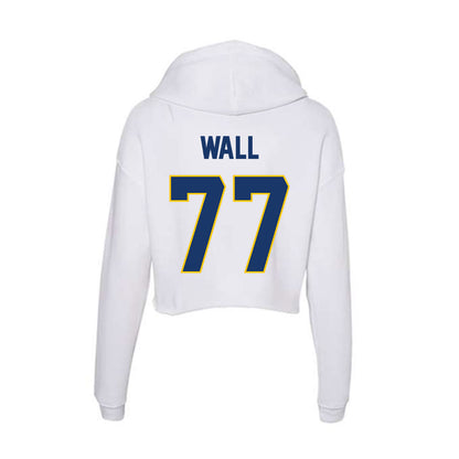 Drexel - NCAA Men's Lacrosse : Lincoln Wall - Women's Crop Fleece Hoodie-1