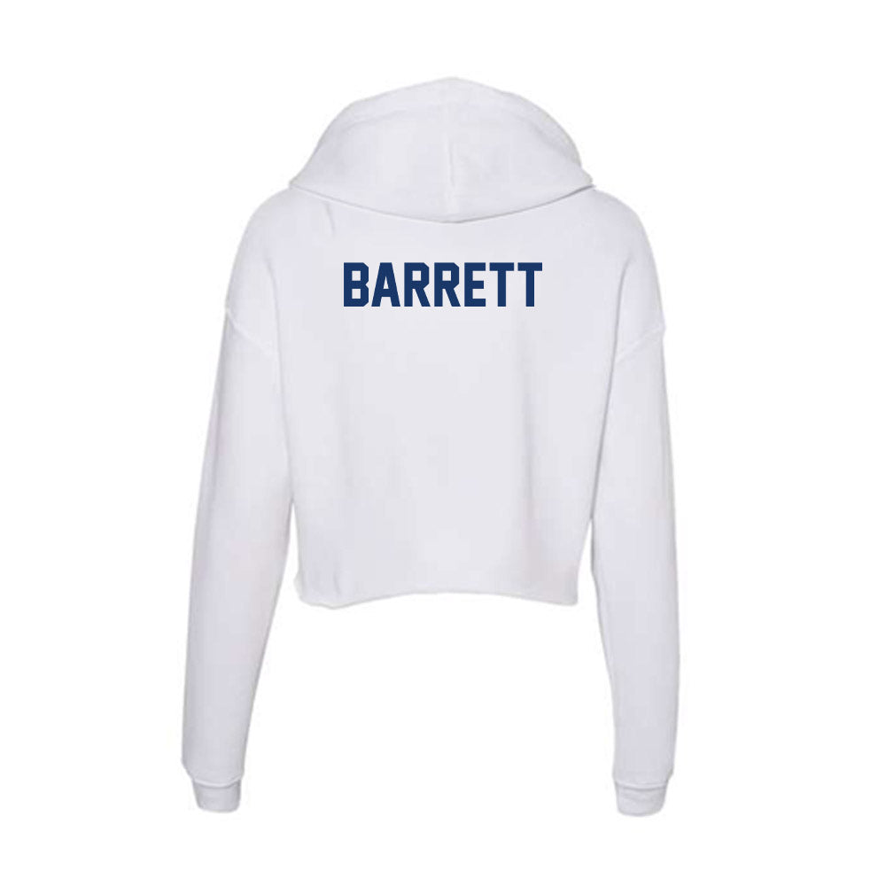Drexel - NCAA Men's Rowing : James Barrett - Women's Crop Fleece Hoodie-1