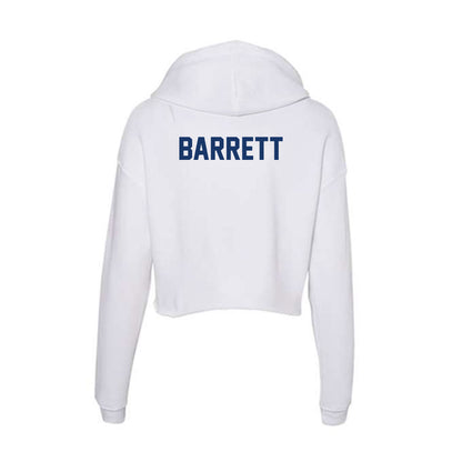 Drexel - NCAA Men's Rowing : James Barrett - Women's Crop Fleece Hoodie-1