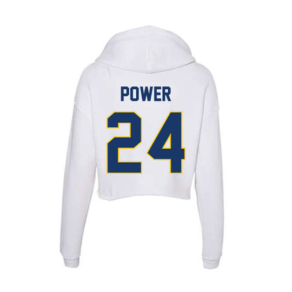 Drexel - NCAA Women's Soccer : Reese Power - Women's Crop Fleece Hoodie-1