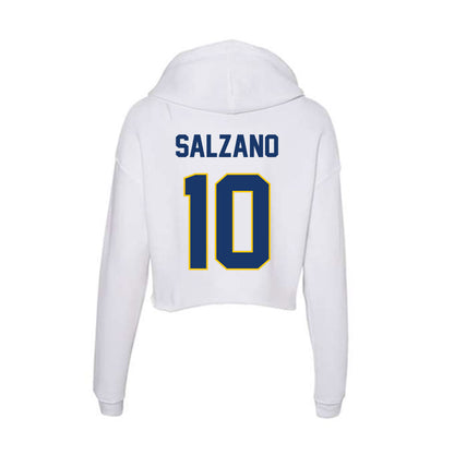 Drexel - NCAA Women's Soccer : Adriana Salzano - Women's Crop Fleece Hoodie-1