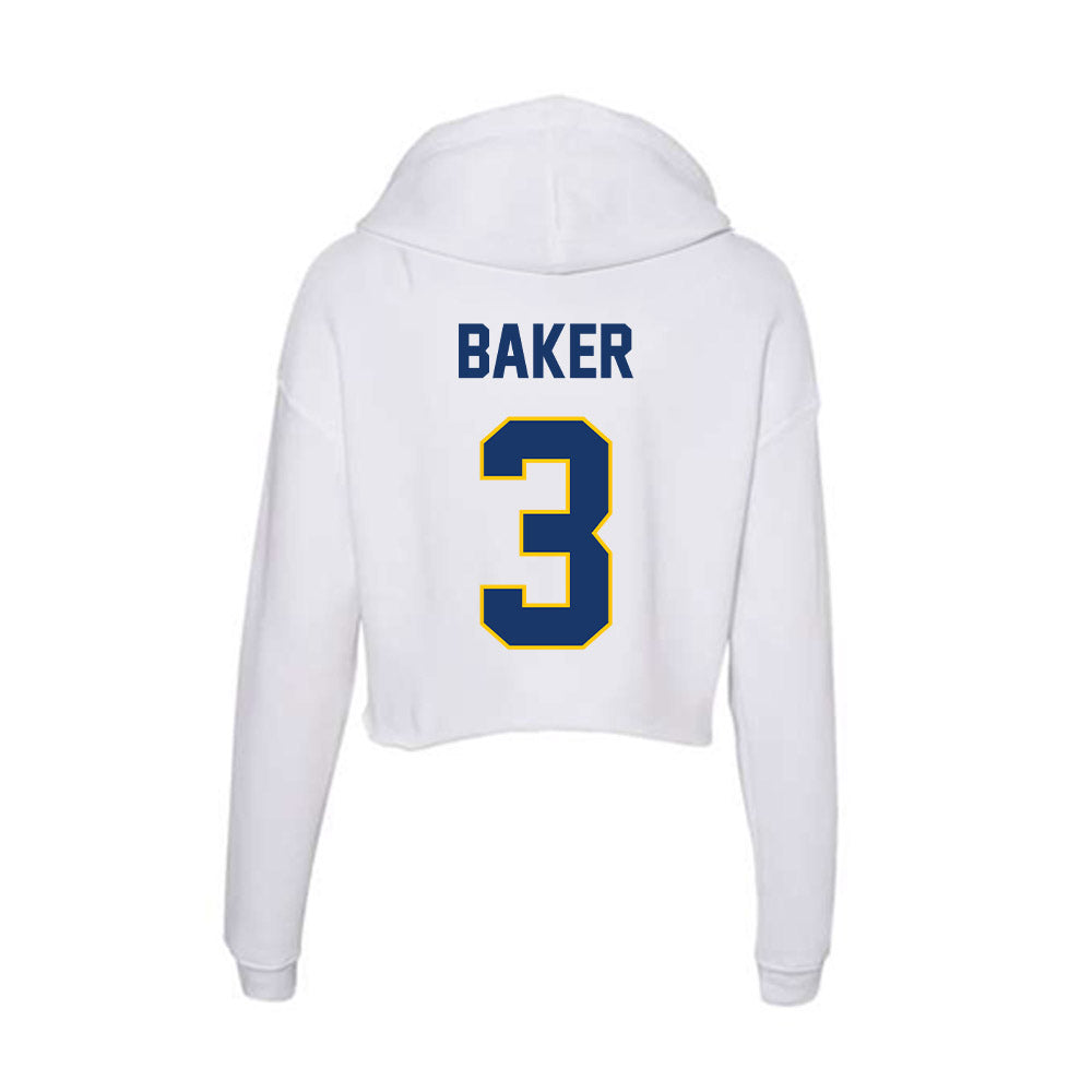Drexel - NCAA Women's Basketball : Amaris Baker - Women's Crop Fleece Hoodie-1