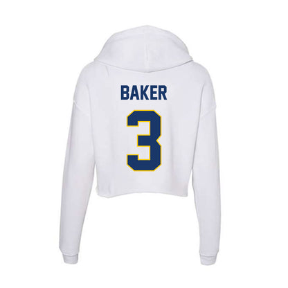 Drexel - NCAA Women's Basketball : Amaris Baker - Women's Crop Fleece Hoodie-1