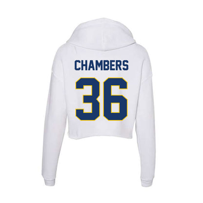 Drexel - NCAA Men's Lacrosse : Alex Chambers - Women's Crop Fleece Hoodie-1