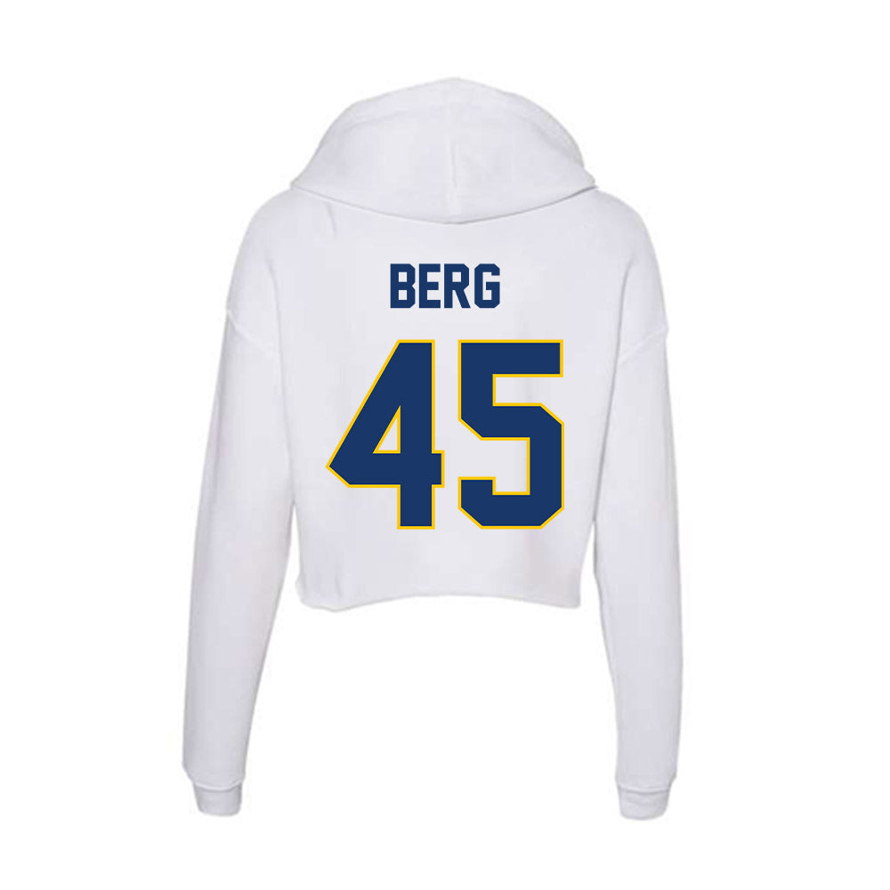Drexel - NCAA Men's Lacrosse : Jack Berg - Women's Crop Fleece Hoodie-1