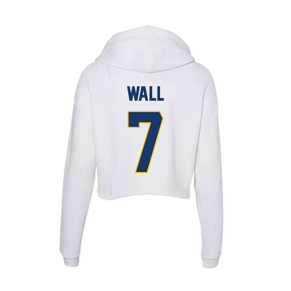 Drexel - NCAA Women's Lacrosse : Ellie Wall - Women's Crop Fleece Hoodie-1