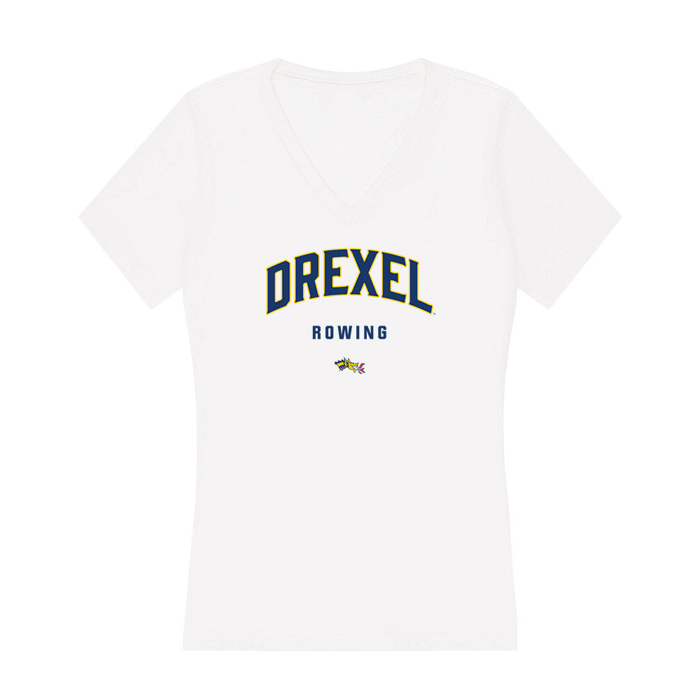 Drexel - NCAA Men's Rowing : Riccardo Bouehi - Women's V-Neck T-Shirt-0