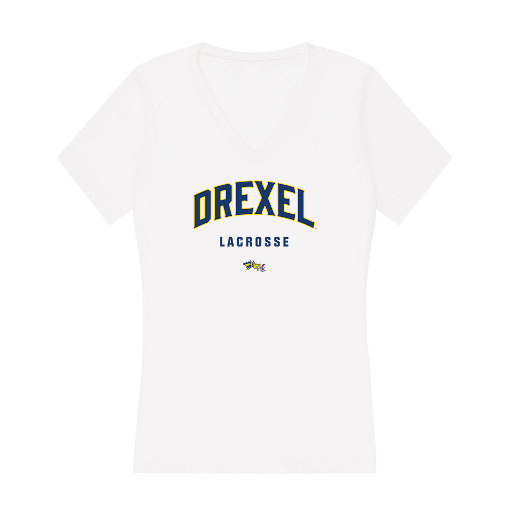 Drexel - NCAA Men's Lacrosse : Alex Chambers - Women's V-Neck T-Shirt-0