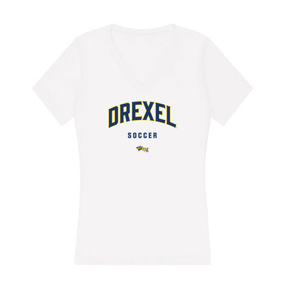 Drexel - NCAA Women's Soccer : Jessica Castorina - Women's V-Neck T-Shirt-0