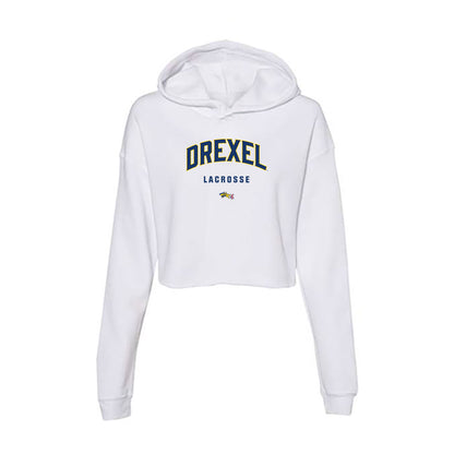Drexel - NCAA Men's Lacrosse : Jack Berg - Women's Crop Fleece Hoodie-0